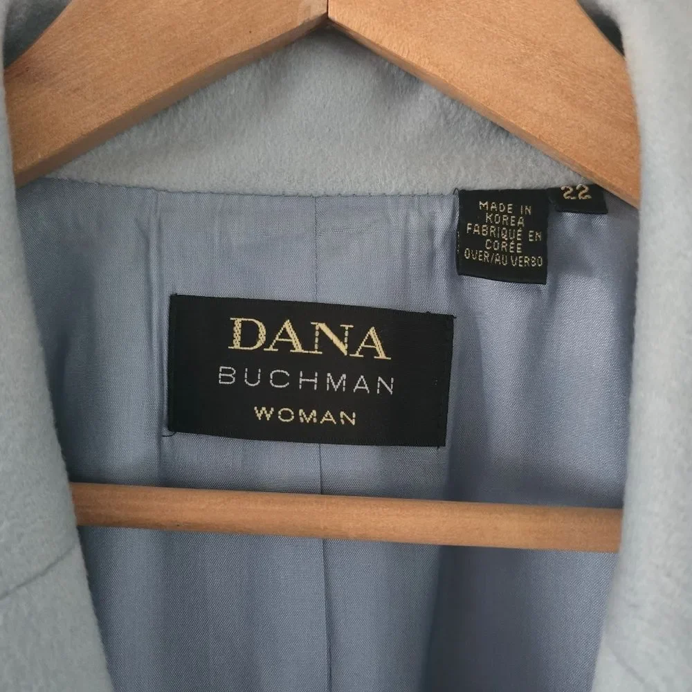 Dana Buchman Light Blue Open Front Women's Jacket Size 22